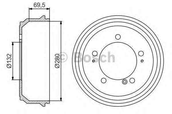 Гальмівний барабан BOSCH 0 986 477 169