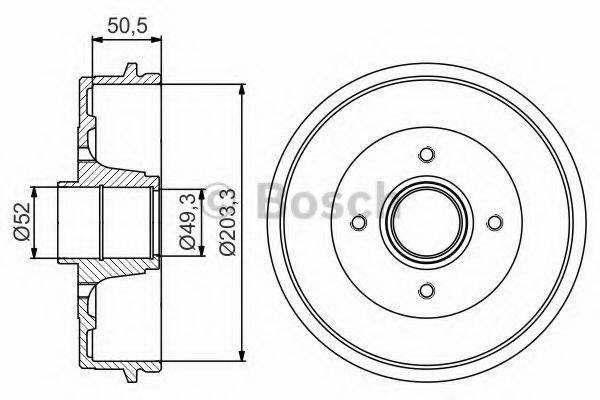 Гальмівний барабан BOSCH 0 986 477 214