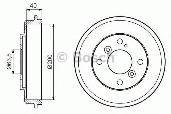 Гальмівний барабан BOSCH 0 986 477 240