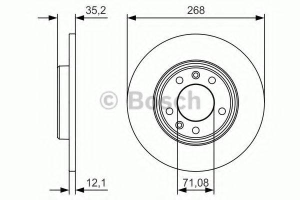 гальмівний диск BOSCH 0 986 479 C24