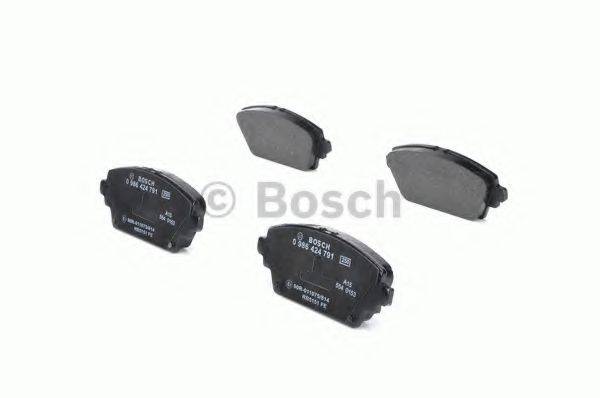 Комплект гальмівних колодок, дискове гальмо BOSCH 0 986 424 791