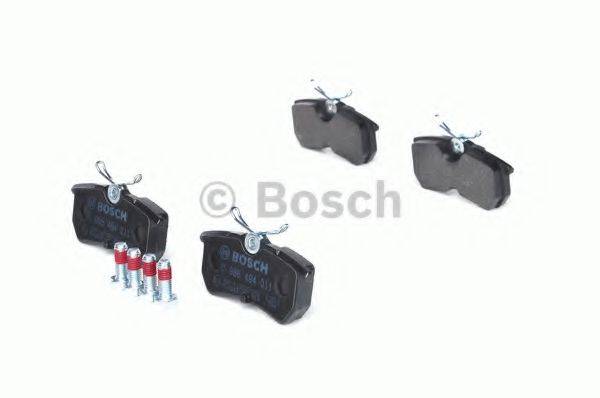 Комплект гальмівних колодок, дискове гальмо BOSCH 0 986 494 011