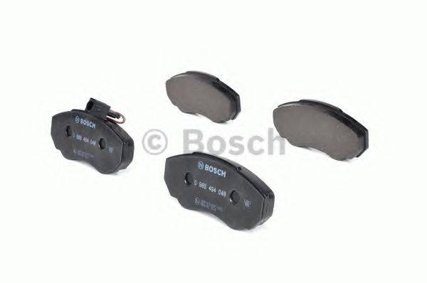 Комплект гальмівних колодок, дискове гальмо BOSCH 0 986 494 048