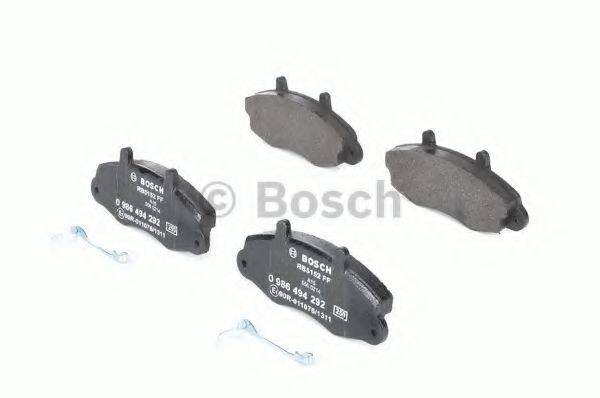 Комплект гальмівних колодок, дискове гальмо BOSCH 0 986 494 292