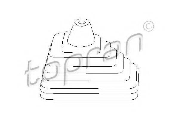 Обшивка важеля перемикання TOPRAN 102 844