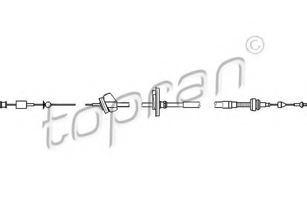 Тросик газу TOPRAN 112 160