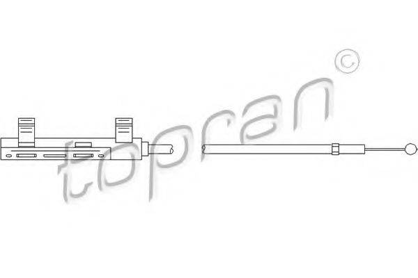 Тросик замку капота TOPRAN 112 279