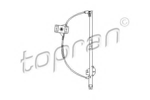 Підйомний пристрій для вікон TOPRAN 104 099