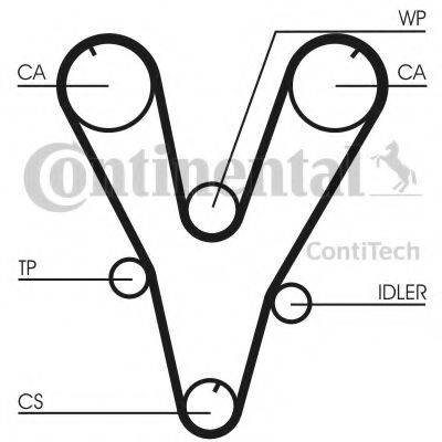 Комплект ременя ГРМ CONTITECH CT1085K1