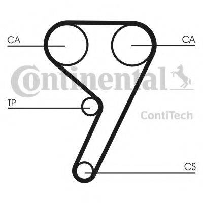 Комплект ременя ГРМ CONTITECH CT881K2