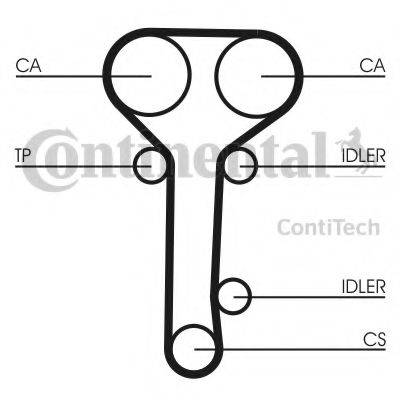 Комплект ременя ГРМ CONTITECH CT978K2