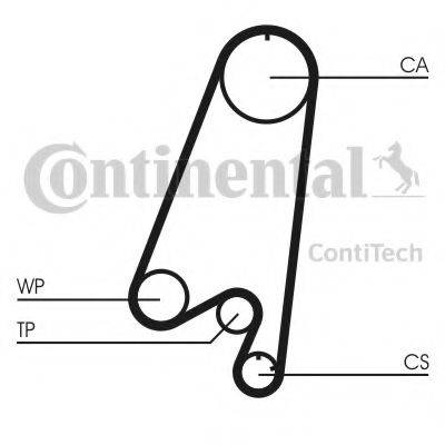 Комплект ременя ГРМ CONTITECH CT910K1