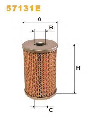 Гідрофільтр, рульове керування WIX FILTERS 57131E