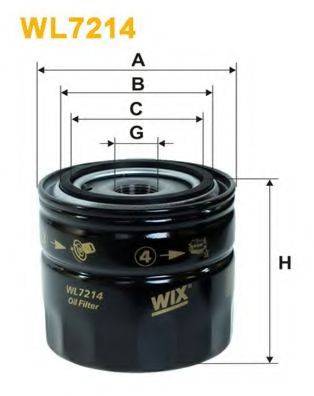 Масляний фільтр WIX FILTERS WL7214