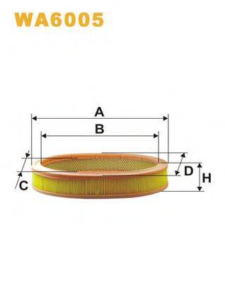 Повітряний фільтр WIX FILTERS WA6005