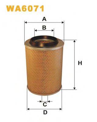 Повітряний фільтр WIX FILTERS WA6071