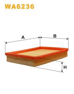 Повітряний фільтр WIX FILTERS WA6236