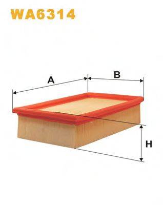 Повітряний фільтр WIX FILTERS WA6314