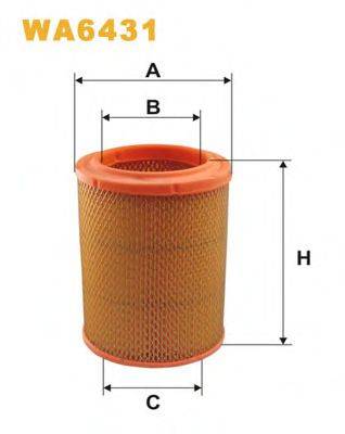 Повітряний фільтр WIX FILTERS WA6431