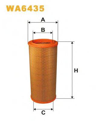 Повітряний фільтр WIX FILTERS WA6435