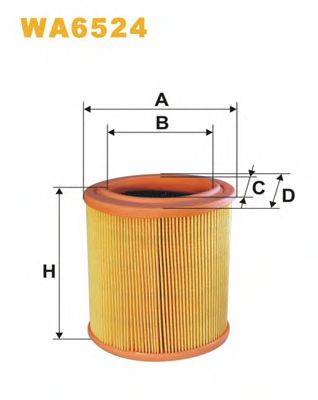 Повітряний фільтр WIX FILTERS WA6524