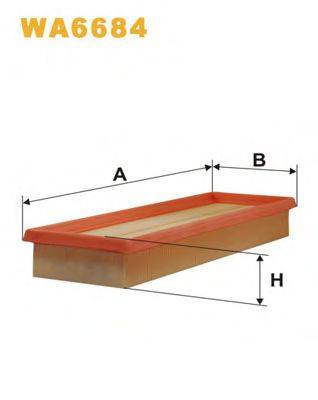 Повітряний фільтр WIX FILTERS WA6684