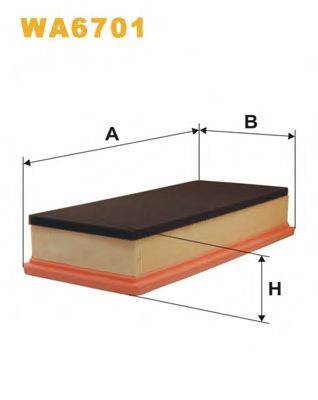 Повітряний фільтр WIX FILTERS WA6701