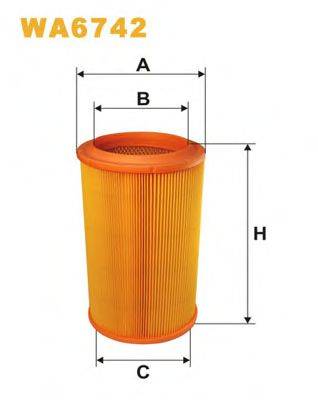 Повітряний фільтр WIX FILTERS WA6742