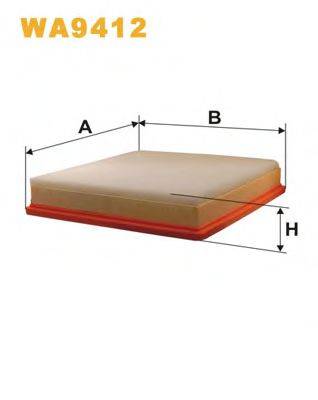 Повітряний фільтр WIX FILTERS WA9412