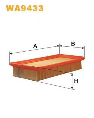 Повітряний фільтр WIX FILTERS WA9433