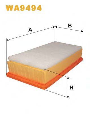 Повітряний фільтр WIX FILTERS WA9494