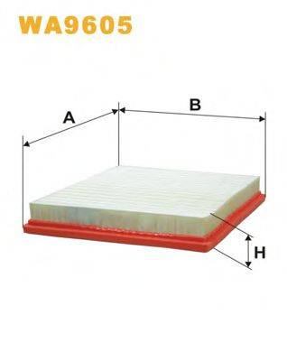 Повітряний фільтр WIX FILTERS WA9605