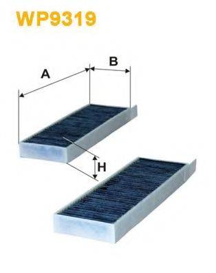 Фільтр, повітря у внутрішньому просторі WIX FILTERS WP9319