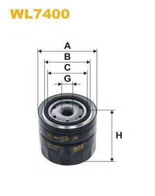 Масляний фільтр WIX FILTERS WL7400