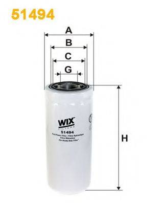 Гідрофільтр, автоматична коробка передач WIX FILTERS 51494