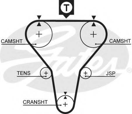 Ремінь ГРМ GATES 5273XS