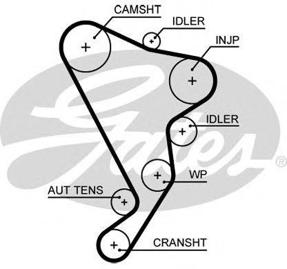 Ремінь ГРМ GATES 5661XS