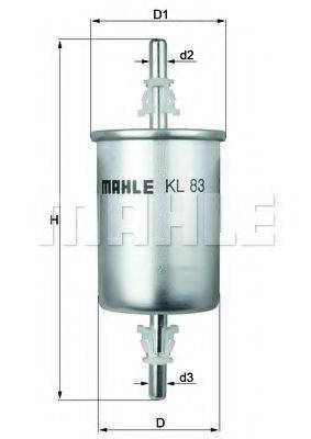 Паливний фільтр KNECHT KL 83