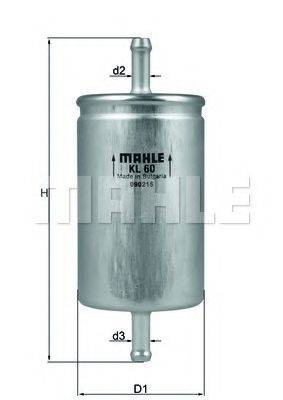 Паливний фільтр KNECHT KL 60