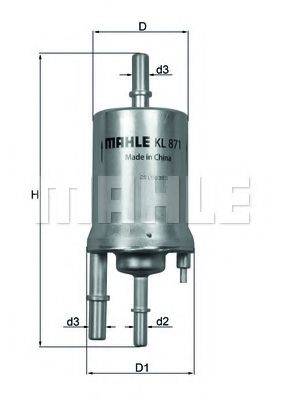 Паливний фільтр KNECHT KL 871