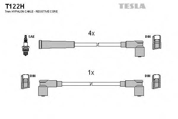 Комплект дротів запалення TESLA T122H