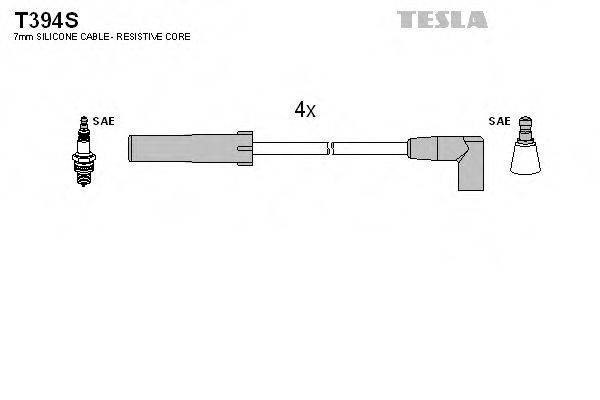 Комплект дротів запалення TESLA T394S