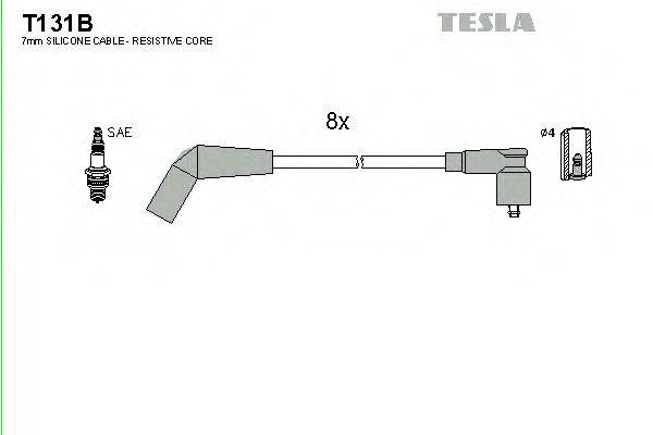 Комплект дротів запалення TESLA T131B