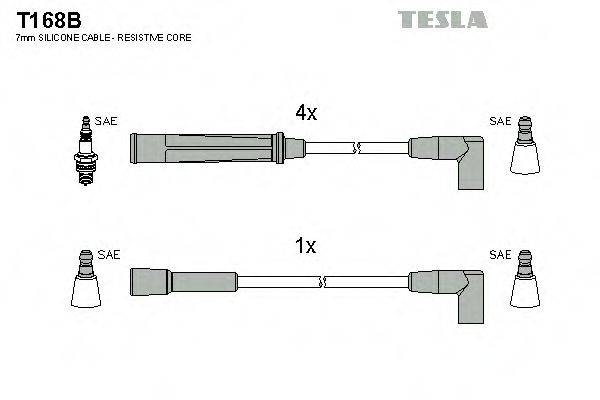 Комплект дротів запалення TESLA T168B