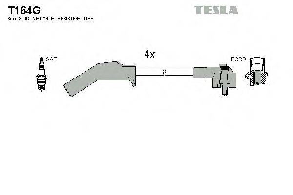 Комплект дротів запалення TESLA T164G