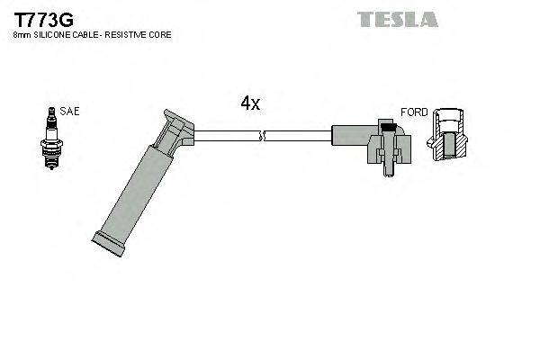 Комплект дротів запалення TESLA T773G