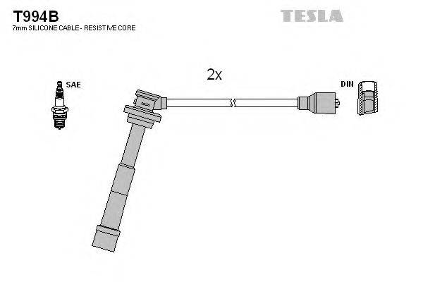 Комплект дротів запалення TESLA T994B