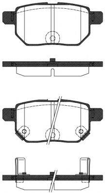 Комплект гальмівних колодок, дискове гальмо WOKING P13863.22