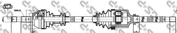 Приводний вал GSP 210068