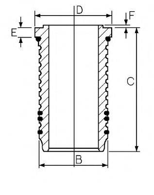 Гільза циліндра GOETZE ENGINE 14-676420-00